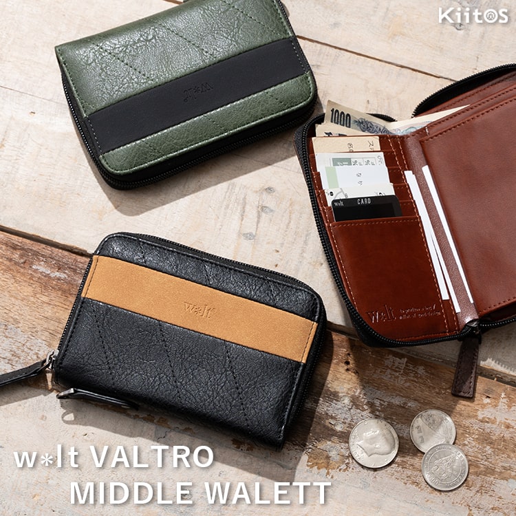 財布 メンズ 二つ折り l字ファスナー ブランド コンパクト ミニ財布 ウォレット おしゃれ walt 小銭入れ ボックス型 高校生 中学生 スキミング防止 カードたくさん 軽い カジュアル レディース プレゼント ギフト