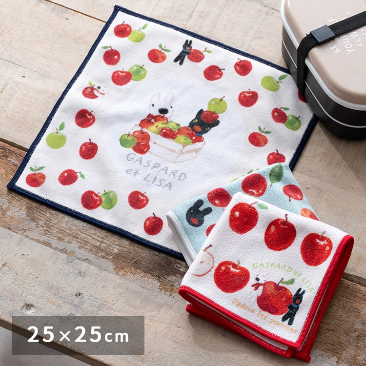 ハンカチ メガネ拭き タオル ブランド リサとガスパール プレゼント ギフト クリーニングクロス マイクロファイバー 眼鏡拭きクロス スマホ拭き クリーナークロス 25cmx25cm