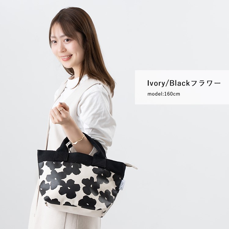 トートバッグ レディース 小さめ ミニトートバッグ ファスナー付き  