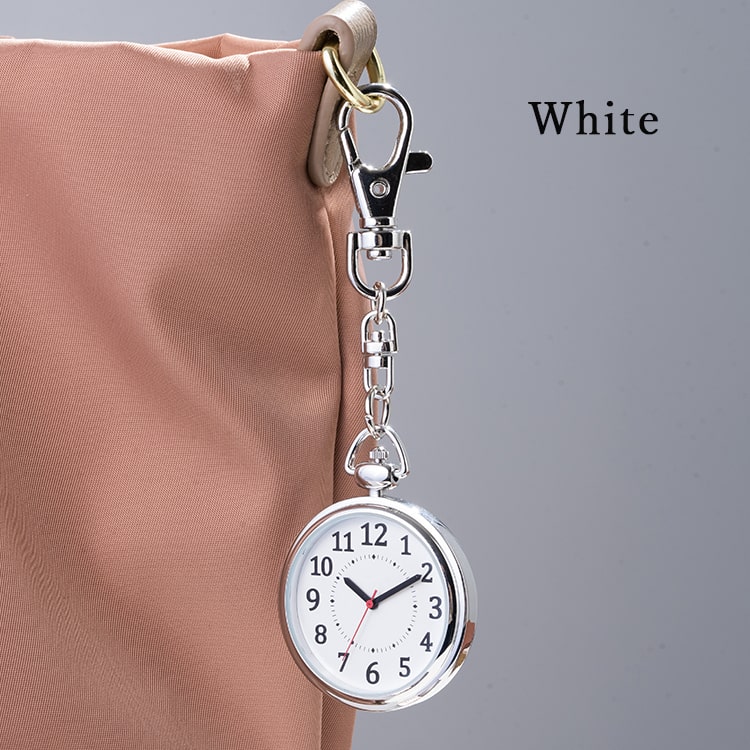 懐中時計 キーホルダー シンプル 時計 レディース キーチェーン