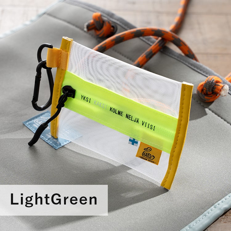 ポーチ 小さめ メッシュ 小物入れ ブランド KAKSI カクシ レディース 女性 男性 フック付き カラビナ イヤホン 印鑑 ミニ おしゃれ かわいい 北欧 旅行 ランニング シンプル カジュアル ファスナー 薄い プレゼント ギフト