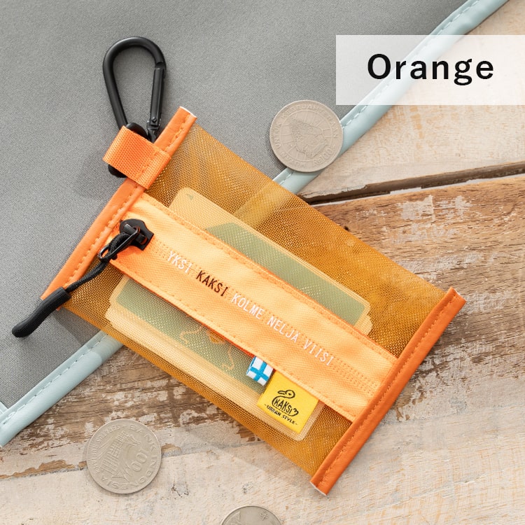 ポーチ 小さめ メッシュ 小物入れ ブランド KAKSI カクシ レディース 女性 男性 フック付き カラビナ イヤホン 印鑑 ミニ おしゃれ かわいい 北欧 旅行 ランニング シンプル カジュアル ファスナー 薄い プレゼント ギフト