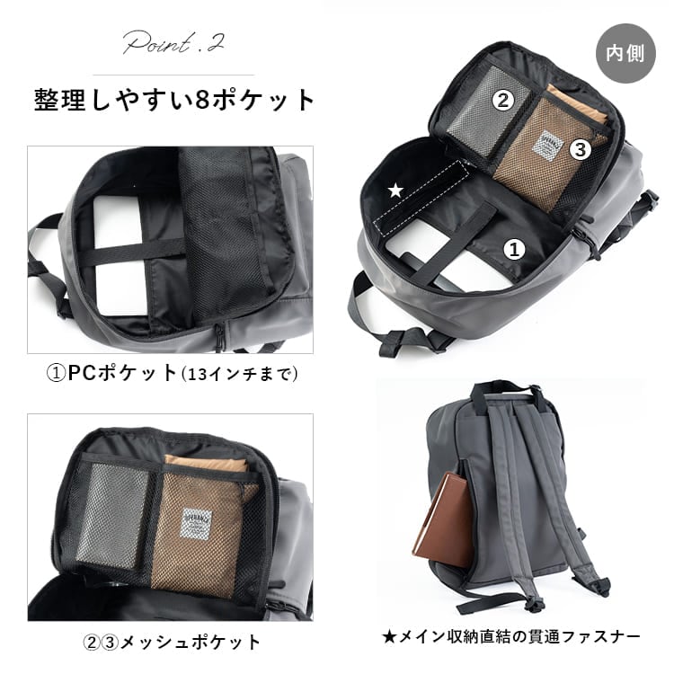 リュック レディース スカンジナビアンフォレスト SCANVINAVIAN FOREST ブランド 撥水 2way トートバッグ a4 pc 8ポケット スクエア 四角 大容量 軽い リュックサック 通勤 通学 旅行 マザーズリュック マザーズバッグ 北欧 大人 かわいい おしゃれ