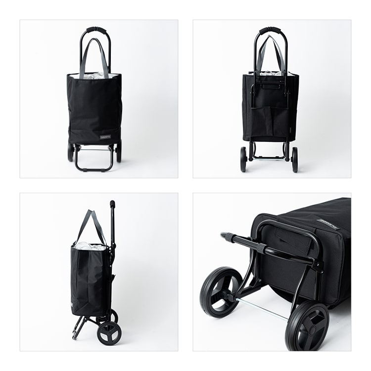 ショッピングカート cocoro 折りたたみ 保冷 保温 22l 軽量 買い物バッグ トートバッグ 2way おしゃれ かわいい 大人 高齢者 コンパクト レジャー アウトドア シンプル 無地 大容量 プレゼント ギフト