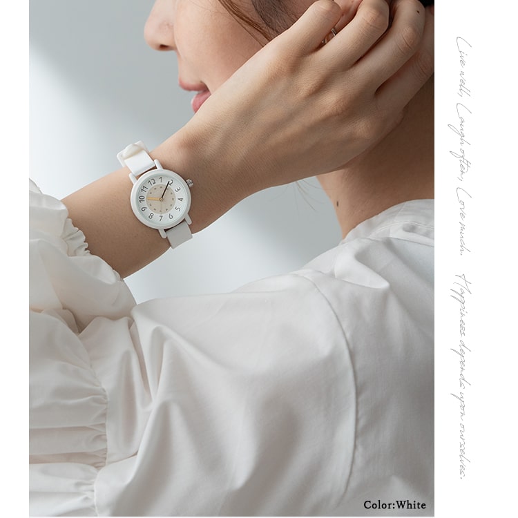 腕時計 レディース シリコン ラバー バイカラー きれいめ カジュアル かわいい おしゃれ 大人 仕事 学生 受験 20代 30代 40代 女性 プレゼント ギフト 見やすい 日本製ムーブメント 1年間のメーカー保証付