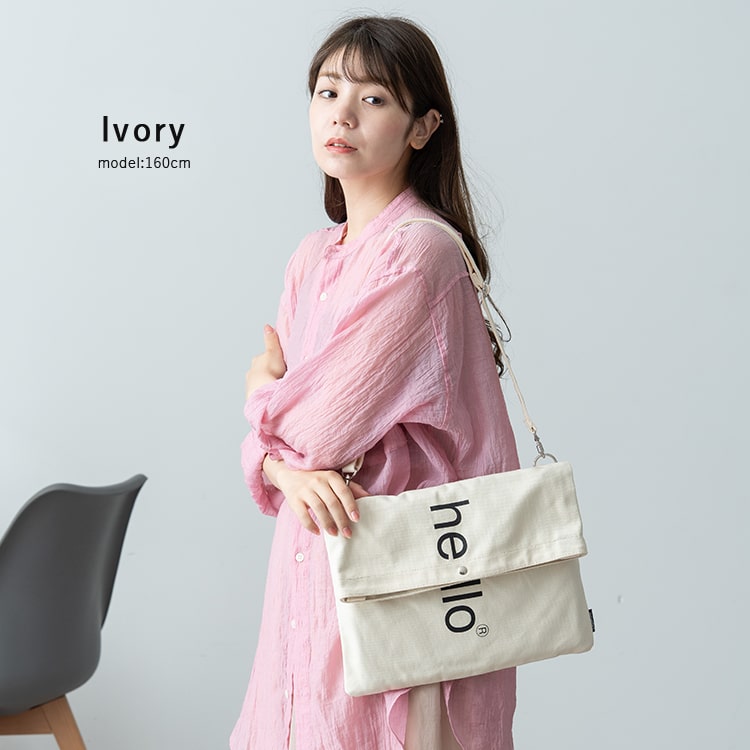 ショルダーバッグ レディース ブランド アネロ anello a4 大容量 3way クラッチバッグ 斜め掛け キャンバス 布 大人 おしゃれ かわいい HELLO 軽量 通勤 通学 仕事 学生 かぶせ フラップ プレゼント ギフト