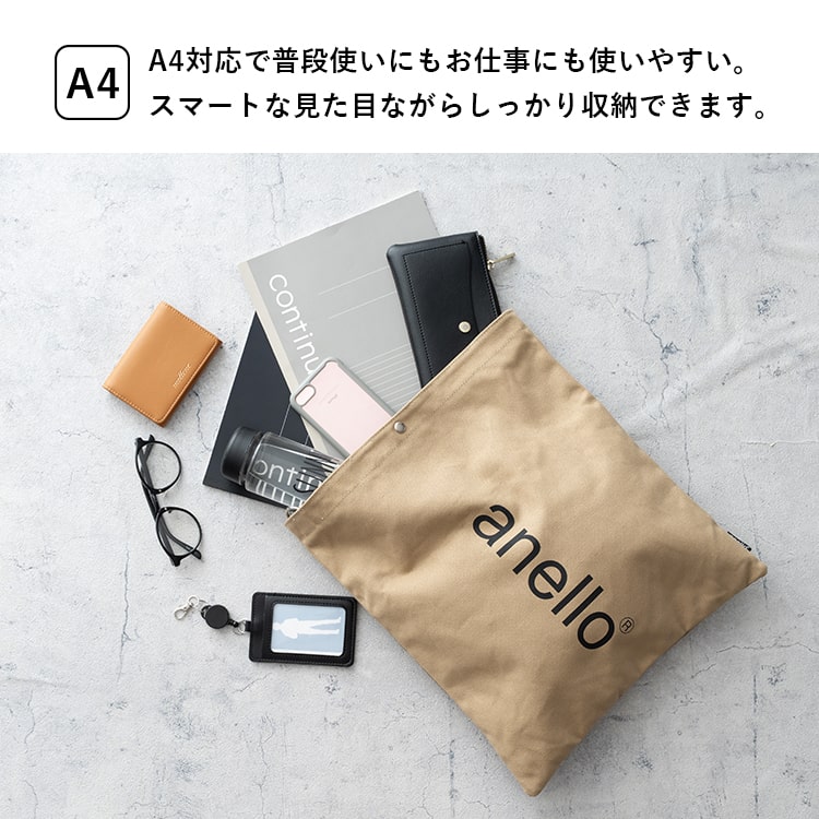 ショルダーバッグ レディース ブランド アネロ anello a4 大容量 3way クラッチバッグ 斜め掛け キャンバス 布 大人 おしゃれ かわいい HELLO 軽量 通勤 通学 仕事 学生 かぶせ フラップ プレゼント ギフト