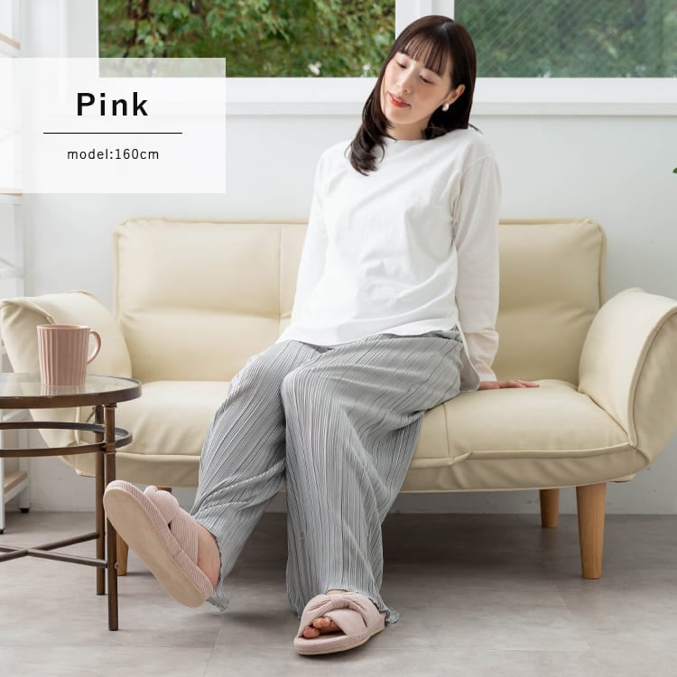 スリッパ レディース ルームシューズ 前開き 室内履き リボン おしゃれ 洗える 軽量 クッション 通気性 北欧 かわいい ルームスリッパ プレゼント ギフト