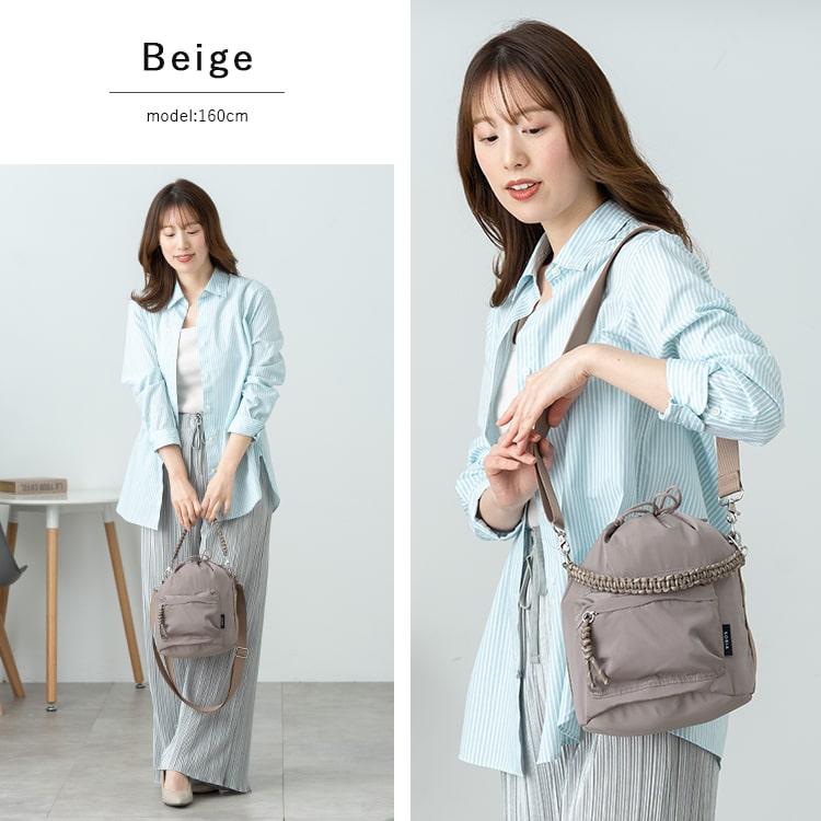 ショルダーバッグ レディース 斜め掛け 大人 巾着 小さめ 2way トート a5 ペットボトル マチ広 軽量 ドロスト ブランド コード編みハンドル ちょうどいいサイズ感 通勤 通学 学生 ナイロン プレゼント ギフト