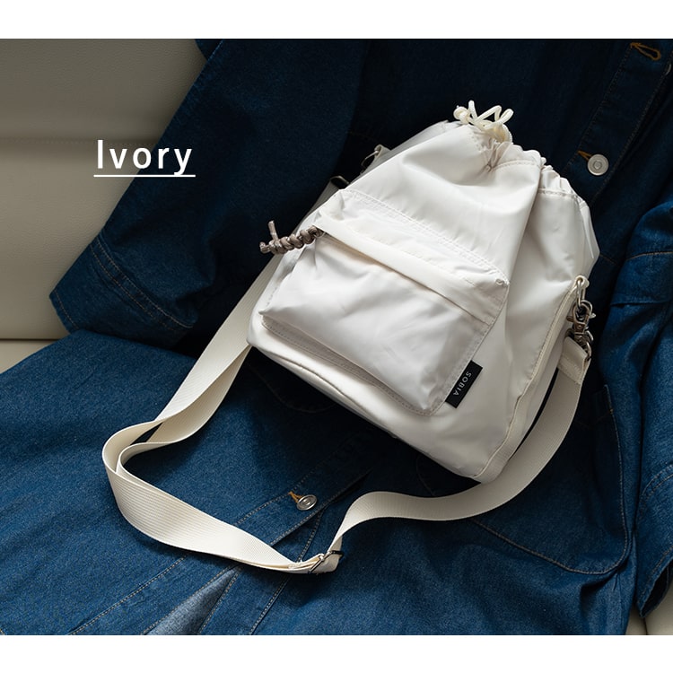 ショルダーバッグ レディース 斜め掛け 大人 巾着 小さめ 2way トート a5 ペットボトル マチ広 軽量 ドロスト ブランド コード編みハンドル ちょうどいいサイズ感 通勤 通学 学生 ナイロン プレゼント ギフト