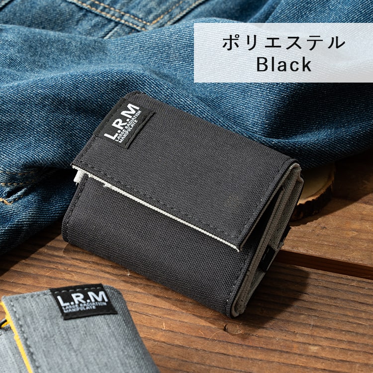 財布 メンズ 三つ折り コンパクト ミニ財布 ウォレット おしゃれ ブランド L.R.M 小銭入れ ボックス型 高校生 中学生 キーリング 折りたたみ カジュアル レディース プレゼント ギフト