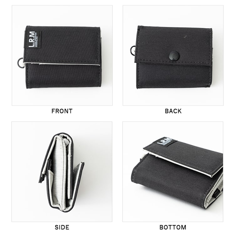 財布 メンズ 三つ折り コンパクト ミニ財布 ウォレット おしゃれ ブランド L.R.M 小銭入れ ボックス型 高校生 中学生 キーリング 折りたたみ カジュアル レディース プレゼント ギフト