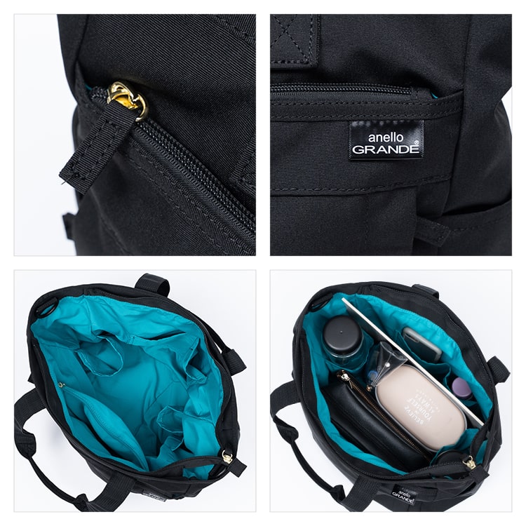 トートバッグ レディース ブランド anello アネロ 軽量 撥水 a4 大容量 大きめ 2way ショルダーバッグ 10ポケット 多機能 肩掛け 斜め掛け ファスナー付き 自立 通勤 通学 旅行 かわいい おしゃれ 大人 ペットボトル 学生 旅行 プレゼント ギフト