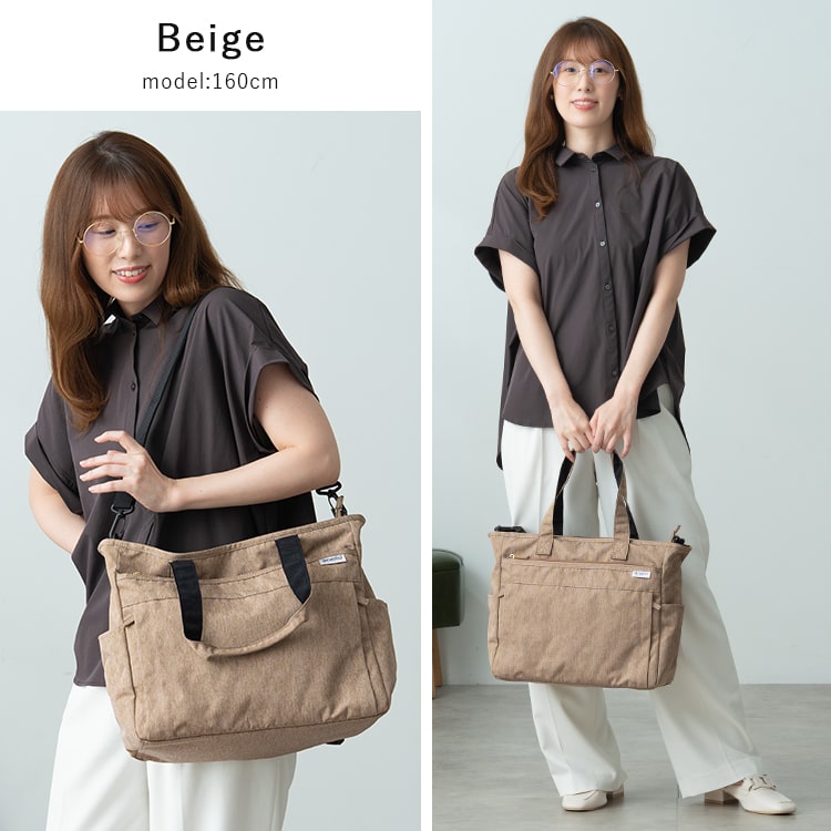 トートバッグ レディース ブランド anello アネロ 軽量 撥水 a4 大容量 大きめ 2way ショルダーバッグ 10ポケット 多機能 肩掛け 斜め掛け ファスナー付き 自立 通勤 通学 旅行 かわいい おしゃれ 大人 ペットボトル 学生 旅行 プレゼント ギフト