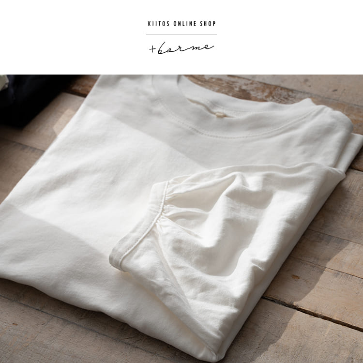 tシャツ レディース 5分袖 カットソー パフスリーブ コットン 綿100 プルオーバー 無地 UVカット uネック おしゃれ きれいめ ゆったり 春 夏 秋