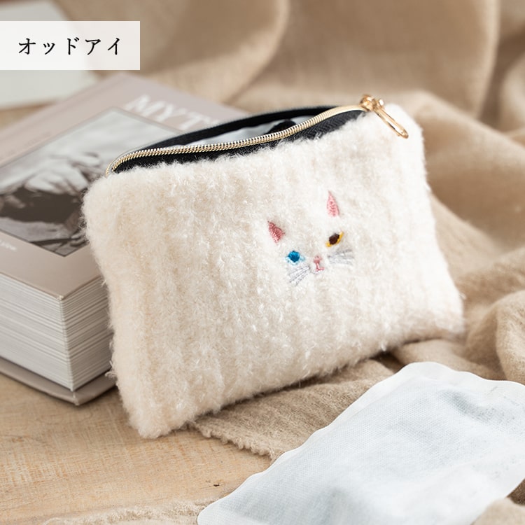 ポーチ 小物入れ カイロケース かわいい おしゃれ ギフト ふわふわ 