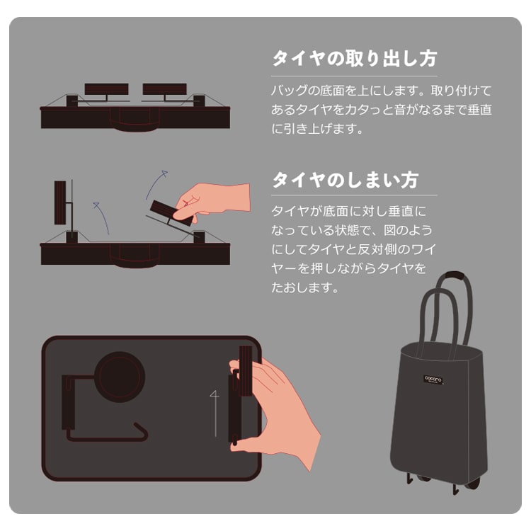 ショッピングカート cocoro 折りたたみ 保冷 保温 30l 軽量 買い物バッグ トートバッグ 2way おしゃれ かわいい 大人 高齢者 コンパクト 自立 レジャー アウトドア シンプル 無地 大容量 プレゼント ギフト