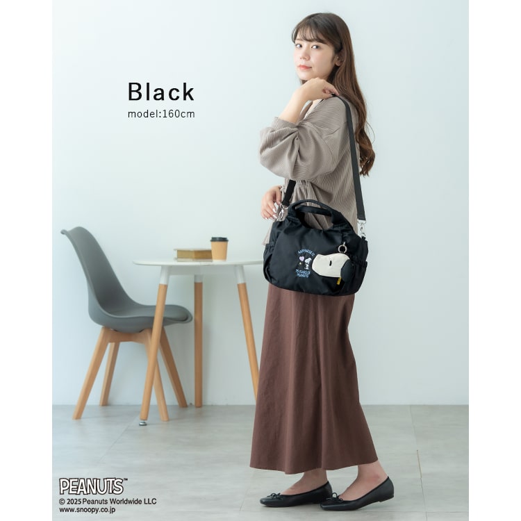 トートバッグ レディース 小さめ 2way ショルダーバッグ ブランド イザック スヌーピー SNOOPY 刺繍 ミニショルダーバッグ 斜め掛け 大人 かわいい おしゃれ 軽量 撥水 ポーチ付き ファスナー付き a5 ペットボトル キャラクター ランチバッグ 通勤 通学 プレゼント ギフト