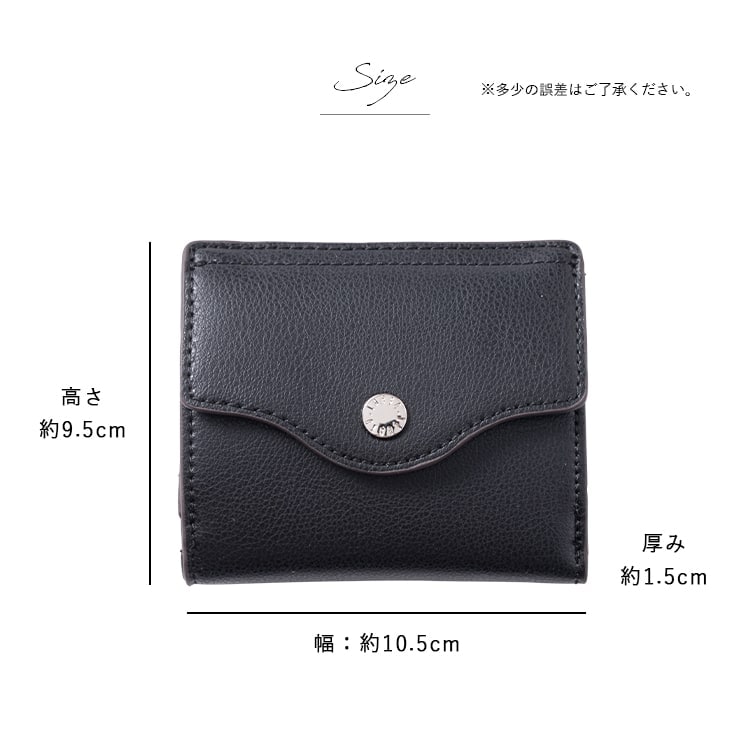 財布 レディース 二つ折り 小さい 薄い コンパクト ブランド Legato Largo レガートラルゴ うすい財布 薄型 ウォレット かわいい おしゃれ box型 小銭入れ カード 軽量 スリム 小さめ ミニ財布 母の日 ギフト プレゼント