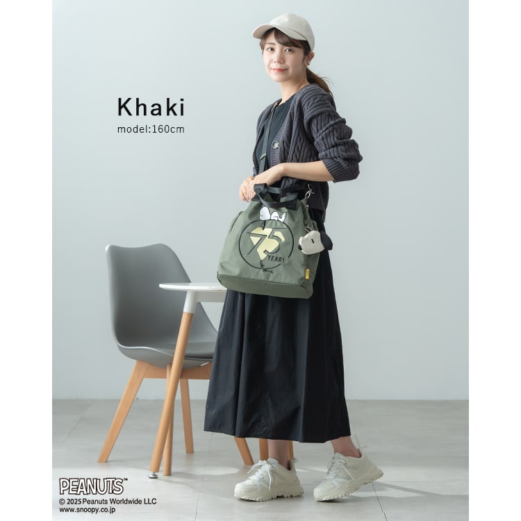 トートバッグ レディース ブランド イザック スヌーピー SNOOPY 刺繍 巾着 2way ショルダーバッグ 斜め掛け 大人 かわいい おしゃれ 通勤 通学 軽量 撥水 ナイロン ポーチ付き a4 大容量 ペットボトル キャラクター プレゼント ギフト