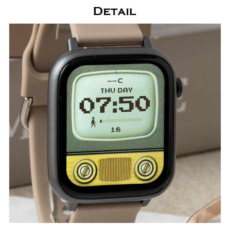 【電話で操作サポート対応】スマートウォッチ アンドロイド android アイフォン 心拍数 電卓 電話 大画面 IP65 防水 通話 レディース メンズ かわいい おしゃれ 1年間のメーカー保証付き