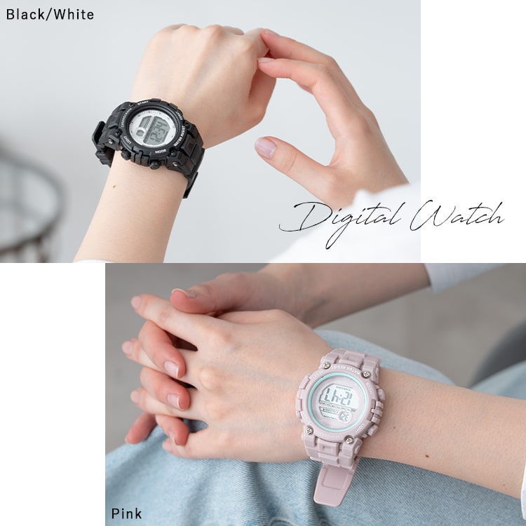 可愛い時計 腕時計 レディース デジタル 3気圧防水 シンプル ウォッチ かわいい