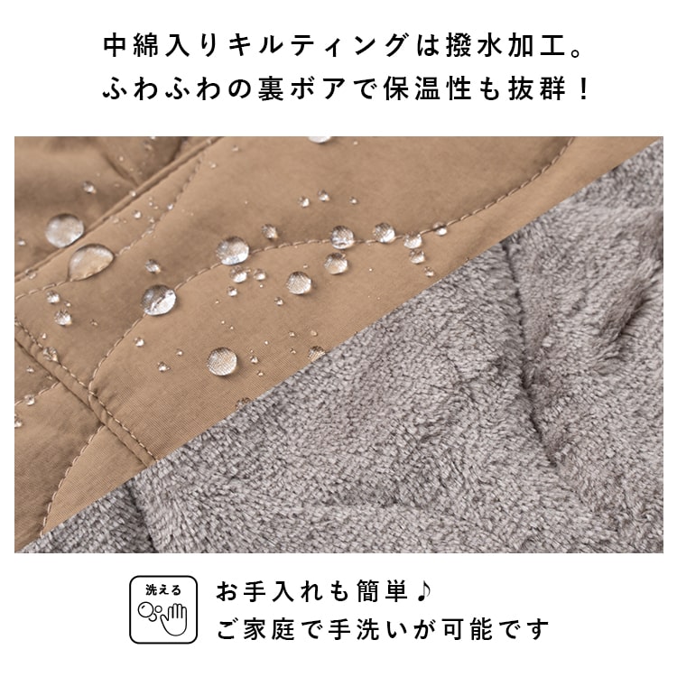 エプロン おしゃれ かぶるだけ チュニック 裏起毛 ボア 撥水 暖かい 防寒 あったか  キルティング 保育士 ノースリーブ ゆったり 大きいサイズ 大人 かわいい ナチュラル シンプル 北欧 ポケット 春 秋 冬 プレゼント クリスマス ギフト