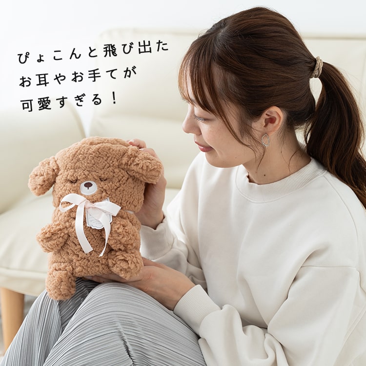 ブランケット ひざ掛け かわいい おしゃれ プレゼント ギフト キャラクター アニマル 動物 フリース ふわふわ もこもこ ぬいぐるみ ボア レディース 女性 キッズ ベビー 赤ちゃん リボン ネコ 猫 ヒツジ ハリネズミ アウトドア キャンプ 秋 冬