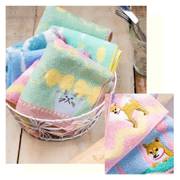 アニマル タオル ハンカチ かわいい プレゼント ギフト レディース  