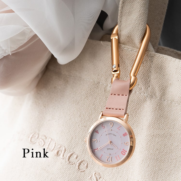 懐中時計 レディース カラビナウォッチ ソーラー 電池交換不要 ナース