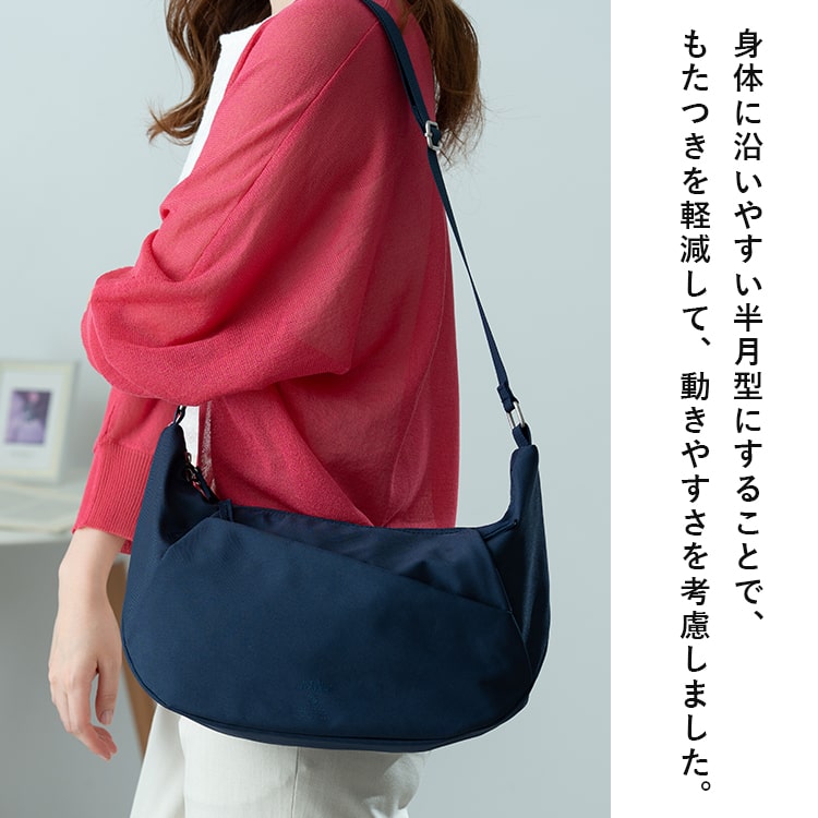 ショルダーバッグ レディース ブランド アネロ anello 斜め掛け 大人 おしゃれ かわいい 撥水 軽量 ペットボトル 通勤 通学 小さめ ファスナー付き 犬 散歩バッグ 学生 仕事 上品 カジュアル プレゼント ギフト
