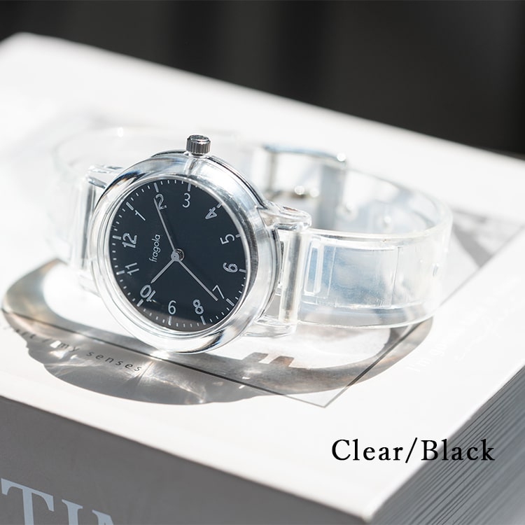 腕時計 レディース 3気圧防水 ブランド クリアケース 透明 ウォッチ