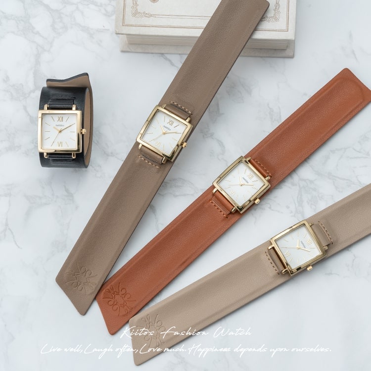 腕時計 レディース スクエア 四角 着脱簡単 バングル ウォッチ