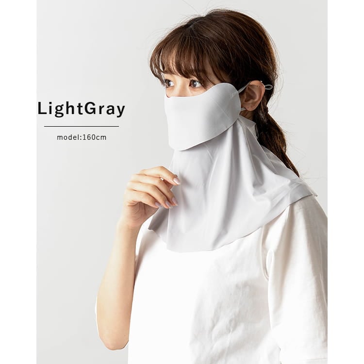 フェイスカバー uv 冷感 息苦しくない 接触冷感 UVカット マスク 夏用