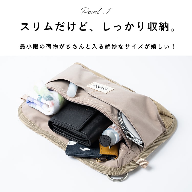 ショルダーバッグ レディース 小さめ Anello アネロ 斜め掛け 大人 軽量 スクエア 撥水 みがるシリーズ サコッシュ バッグインバッグ ポーチ おしゃれ かわいい シンプル 通勤 通学 男女兼用 プレゼント ギフト メール便送料無料 バッグ 神戸岡本kiitos