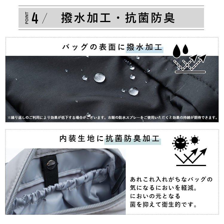 おむつポーチ おしりふき内蔵 ショルダーバッグ レディース 斜め掛け コンパクト 撥水 軽量 ベビーカー mottene モッテネ ブランド かわいい おしゃれ 抗菌防臭 旅行 母子手帳ポーチ バッグインバッグ