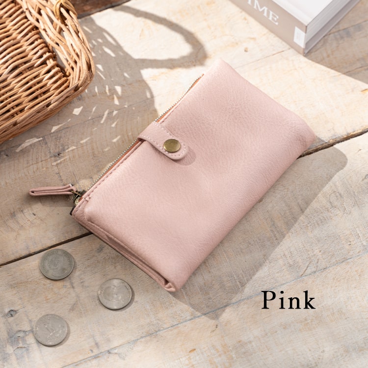 財布 レディース 長財布 合皮 二つ折り ウォレット 大人 おしゃれ レトロ 大容量 ファスナー かわいい 柔らか 小銭入れ カード シンプル スリム コンパクト 通勤 通学 一粒万倍日 プレゼント ギフト