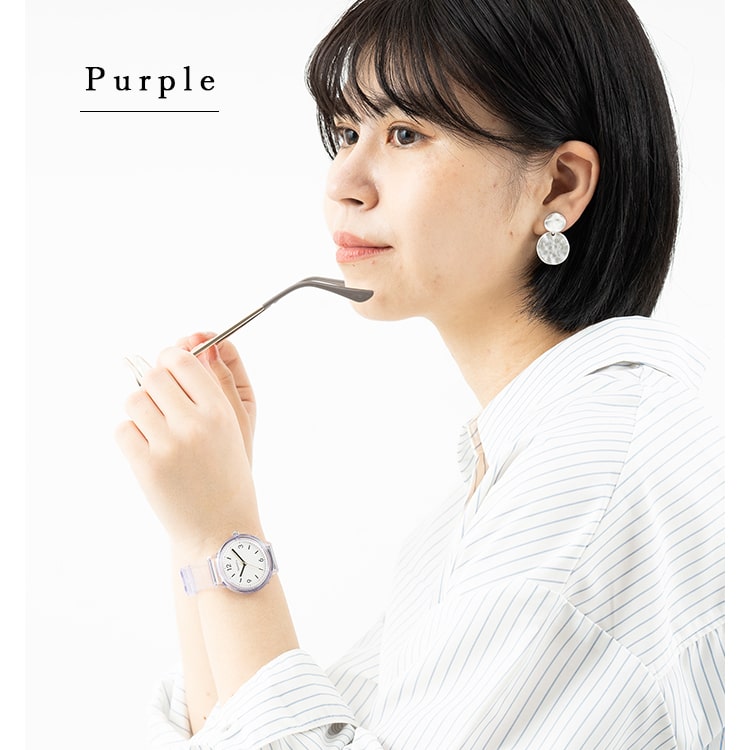 腕時計 レディース クリアベルト シンプルウォッチ カジュアル かわいい おしゃれ ブランド 代 30代 40代 見やすい 日本製ムーブ プレゼント ギフト 1年間のメーカー保証付き メール便送料無料 腕時計 神戸岡本kiitos