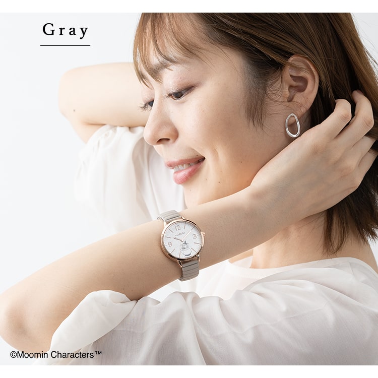 腕時計 レディース じゃばら ムーミン ミィ リトルミイ かわいい カービング 彫刻 北欧 シンプル ウォッチ Moomin 大人 おしゃれ キャラクター ギフト プレゼント 女性 1年間のメーカー保証付 送料無料 神戸岡本kiitos