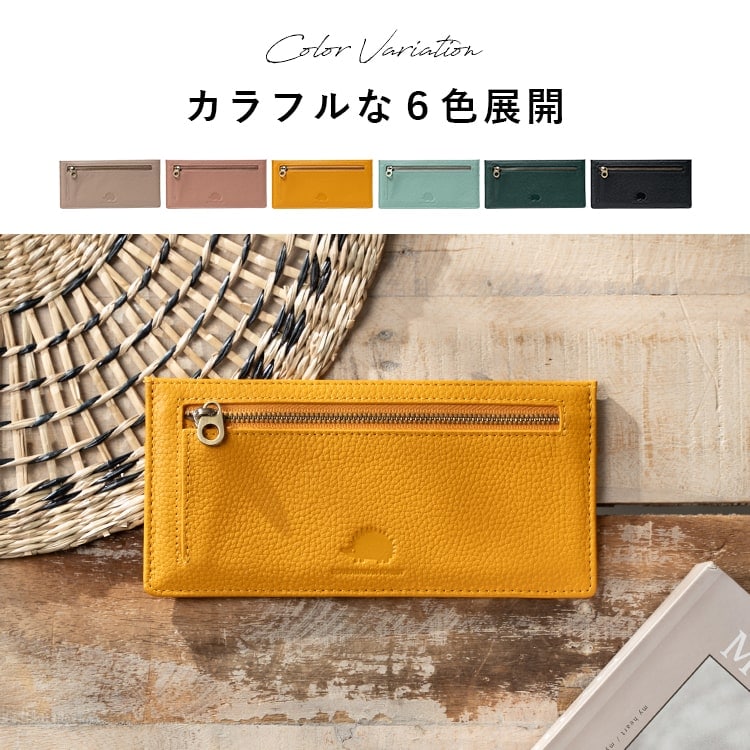 【美品　希少、高級感漂う美しい本革】ILBISONTE　ガマ折財布　緑　ミニマル 美品 希少、高級感漂う美しい本革】ILBISONTE ガマ折財布 緑