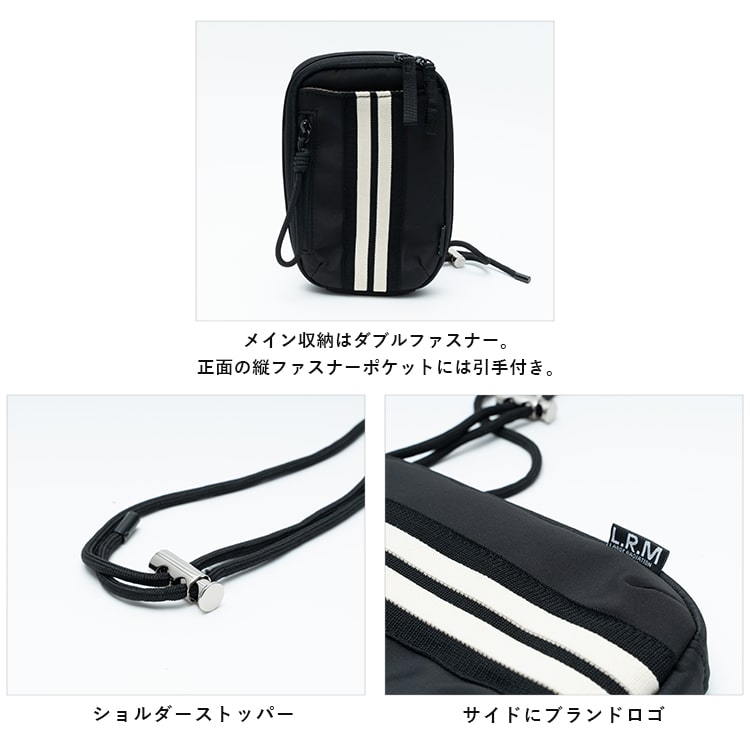 ショルダーバッグ レディース 小さめ スマホポーチ 斜め掛け ブランド トラックライン L.R.M 軽量 旅行 通勤 通学 学生 8ポケット 縦型 お財布バッグ かわいい おしゃれ きれいめ カジュアル 大人 プレゼント ギフト