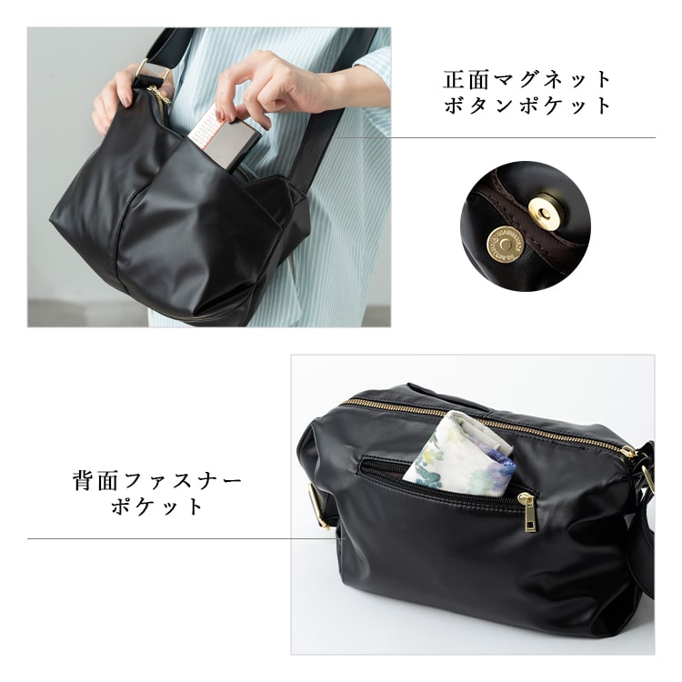 合成皮革　スマホポケット　ハンドバッグ　使いやすい　取り出しやすい　軽量　軽い　収納力　カジュアル　上品　品がある　20代 30代　40代　50代　柔らかい ショルダーバッグ レディース 小さめ 斜め掛け 大人 上品 きれいめ