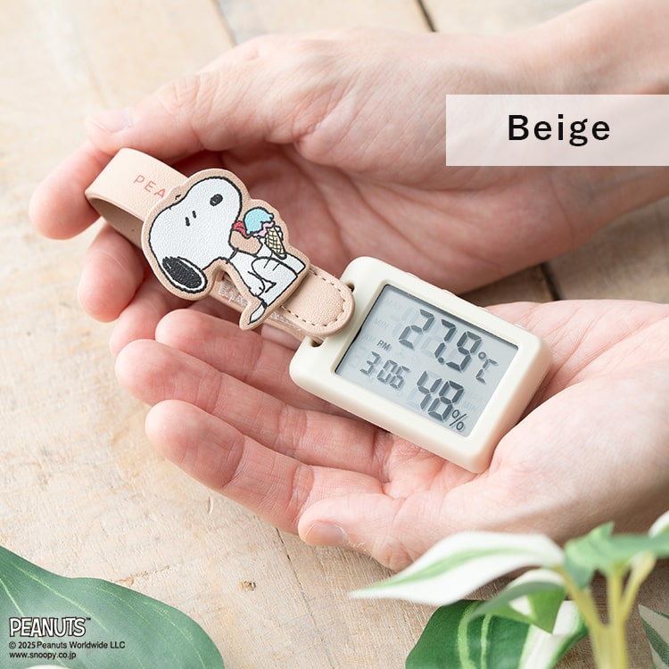 温湿度計 デジタル時計 スヌーピー SNOOPY おしゃれ 赤ちゃん 持ち運び