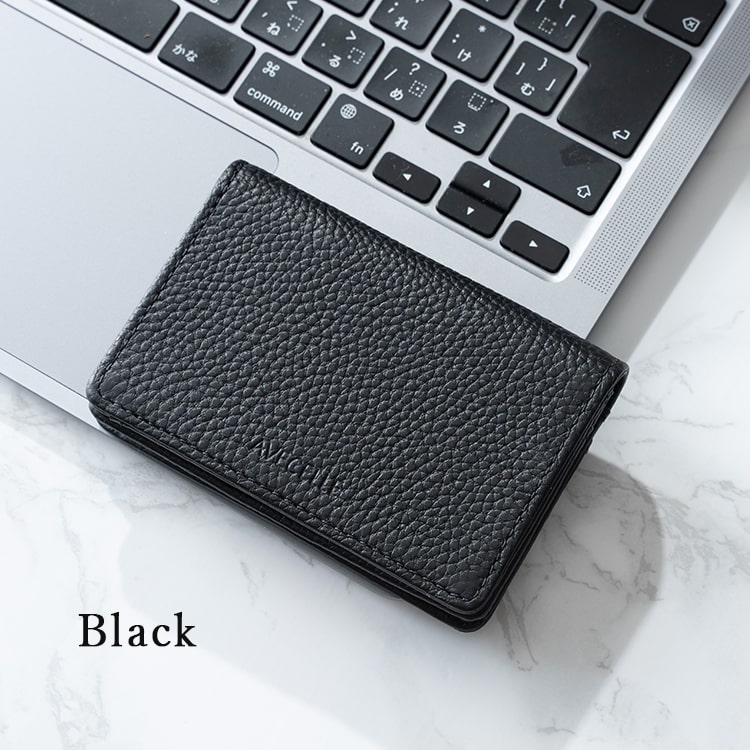 名刺入れ レディース 名刺ケース ブランド おしゃれ かわいい 上品 本革 牛革 ギフト AVECELLE アベケル カードケース カード入れ シュリンクレザー 定期入れ コンパクト 20代 30代 40代 プレゼント