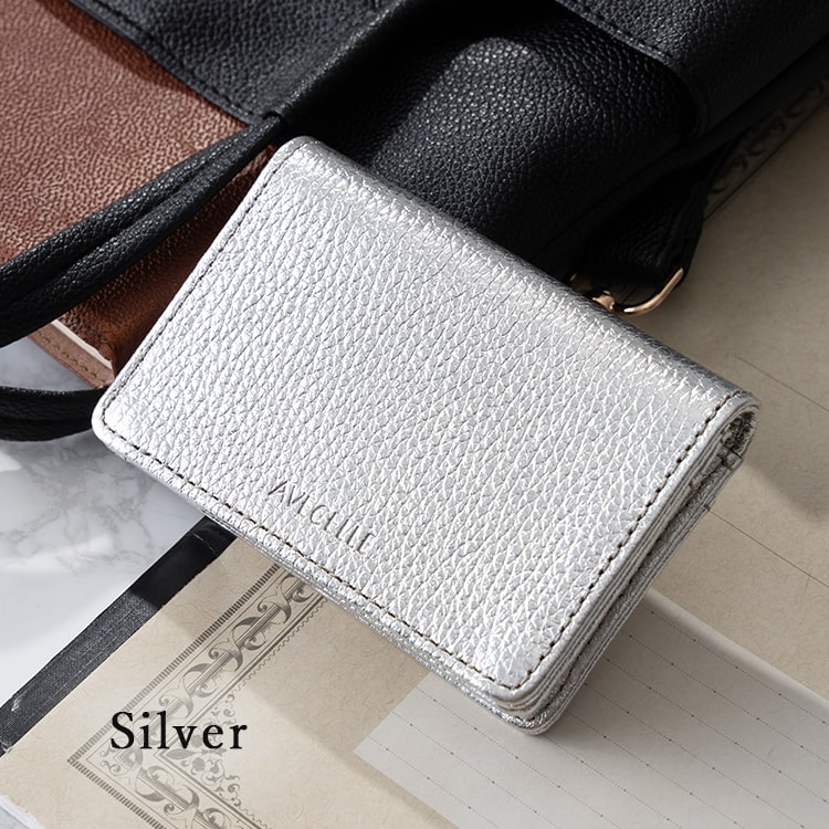 名刺入れ レディース 名刺ケース ブランド おしゃれ かわいい 上品 本革 牛革 ギフト AVECELLE アベケル カードケース カード入れ シュリンクレザー 定期入れ コンパクト 20代 30代 40代 プレゼント