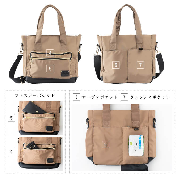 ケイトスペード　マザーズバッグ　マザーバッグ　トートバッグ　大きめ　旅行バッグ バッグ レディース マザーズバッグ トートバッグ a4 7ポケット