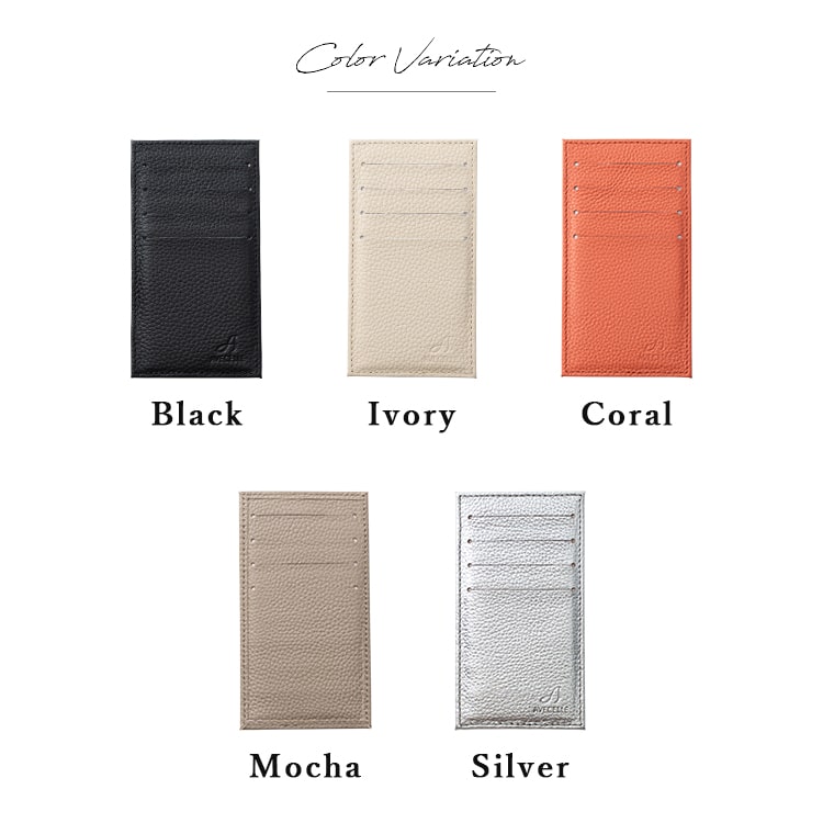 カードケース レディース 薄型 スリム ブランド 本革 牛革 AVECELLE アベケル コンパクト カード入れ クレジット コンパクト おしゃれ 上品 かわいい シュリンクレザー 軽量 プレゼント ギフト