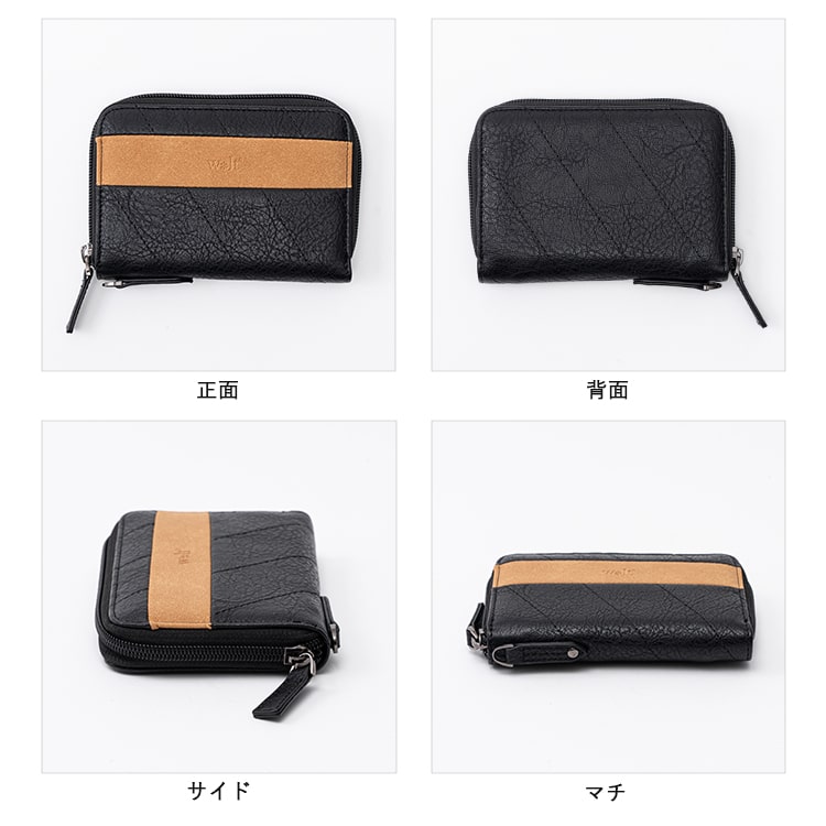 財布 メンズ 二つ折り l字ファスナー ブランド コンパクト ミニ財布 ウォレット おしゃれ walt 小銭入れ ボックス型 高校生 中学生 スキミング防止 カードたくさん 軽い カジュアル レディース プレゼント ギフト