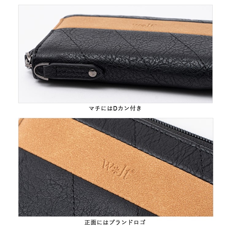 財布 メンズ 二つ折り l字ファスナー ブランド コンパクト ミニ財布 ウォレット おしゃれ walt 小銭入れ ボックス型 高校生 中学生 スキミング防止 カードたくさん 軽い カジュアル レディース プレゼント ギフト