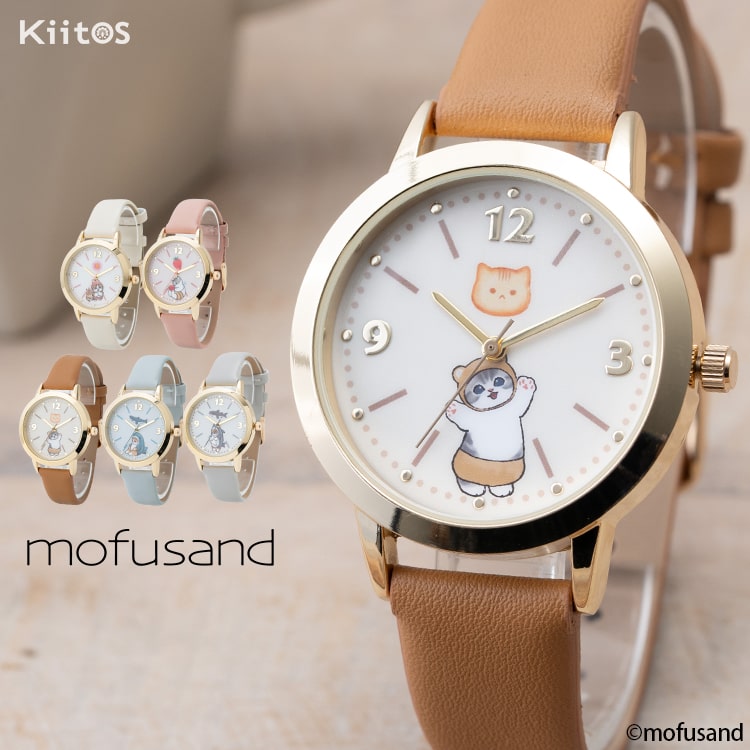 腕時計 レディース ブランド モフサンド mofusand かわいい 合皮